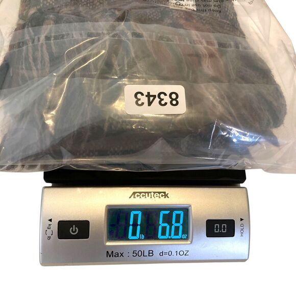 Prima Maglia Hand Loomed Wool Geometric Multicolored Scarf Unisex 13.5” X 60” - Picture 9 of 11